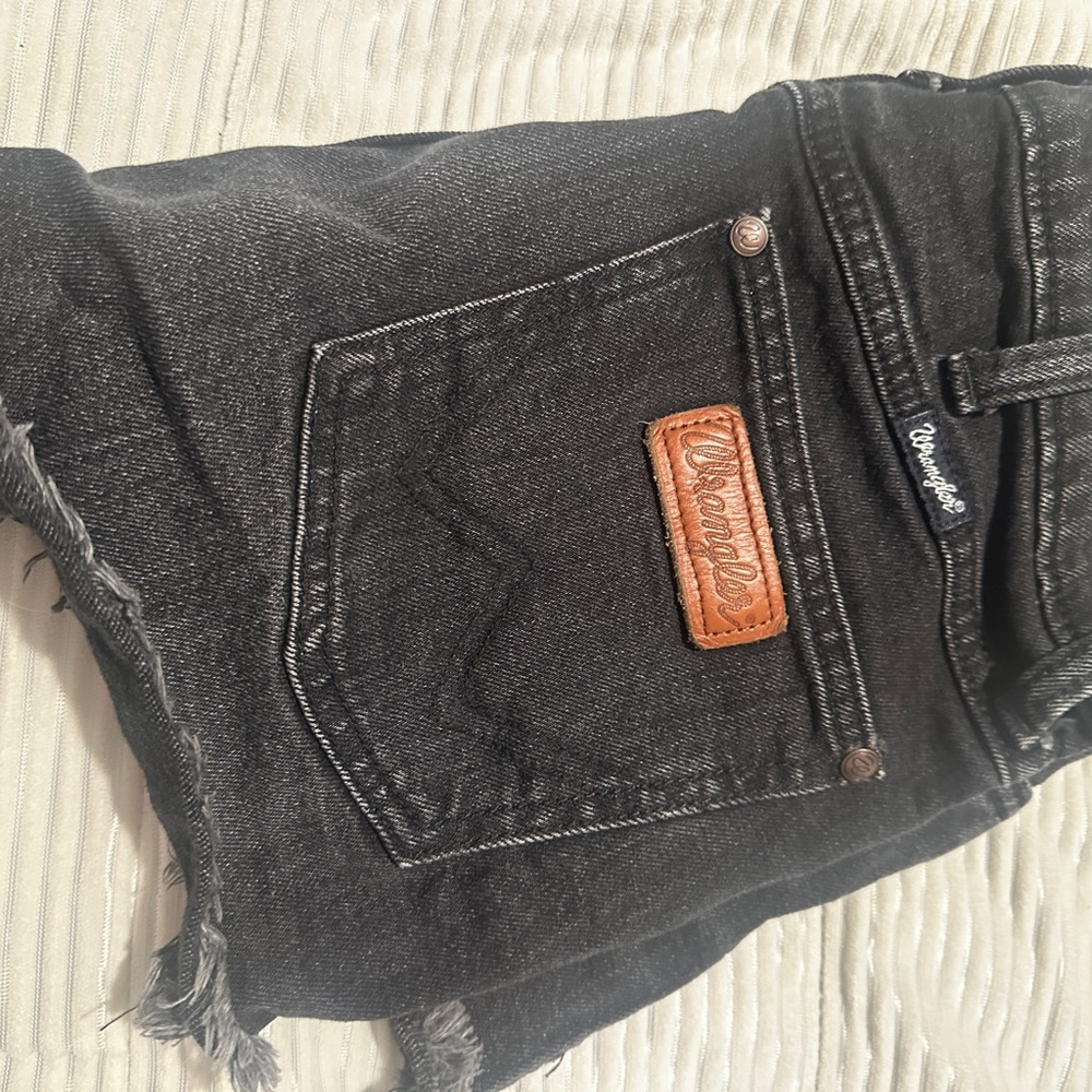 Wrangler Charcoal Denim Shorts